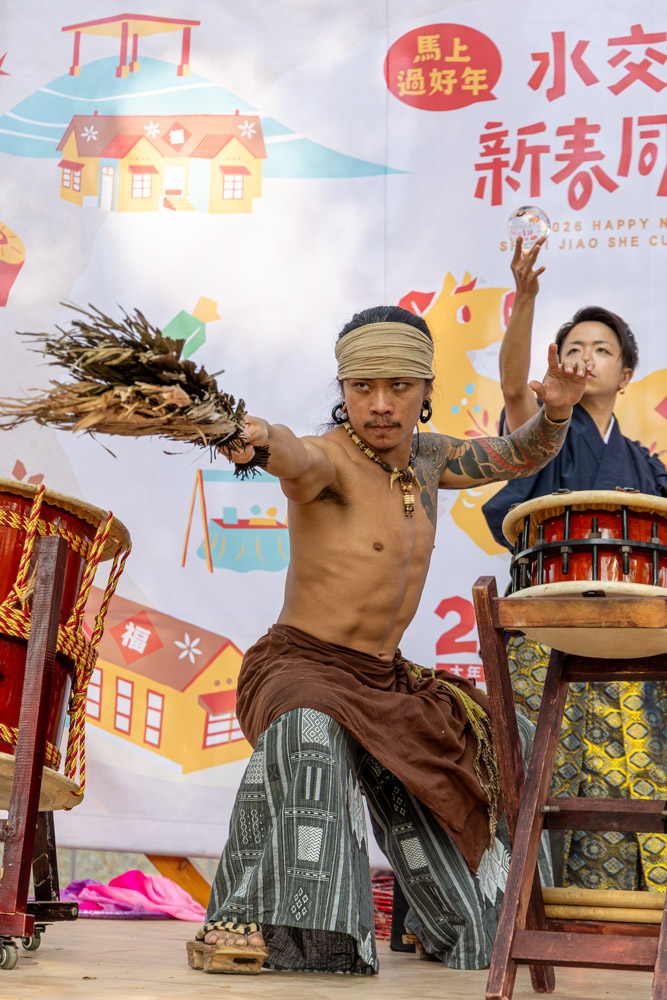 2026年2月19日、台湾・台南市南区にある歴史文化施設「水交社文化園区」にて開催された春節イベント「水交社新春同樂會」のオープニングの演出の様子